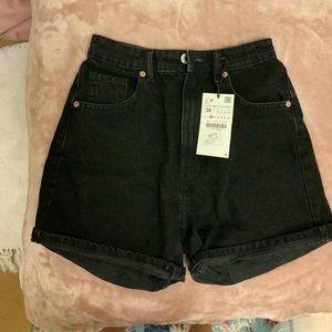 Zara mom fit shorts